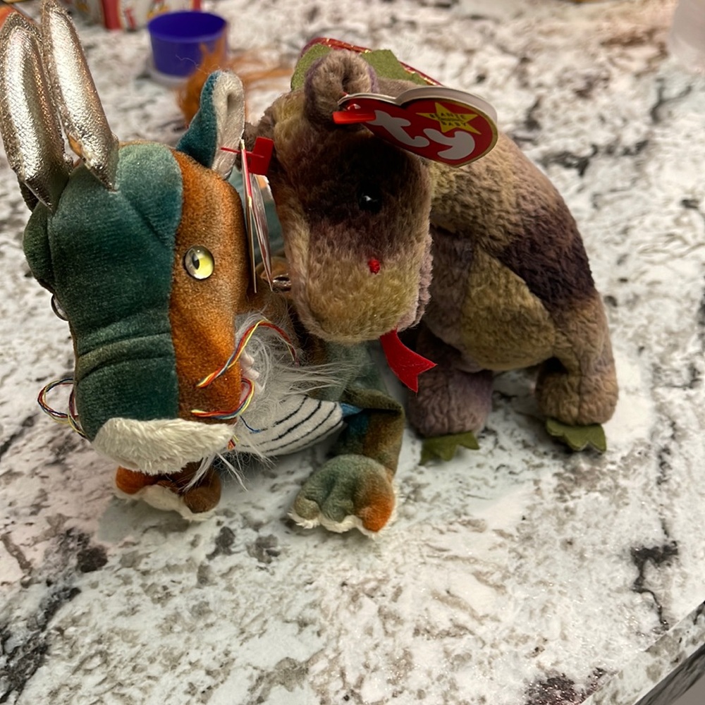 TY BEANIE BABY SCORCH AND DRAGON